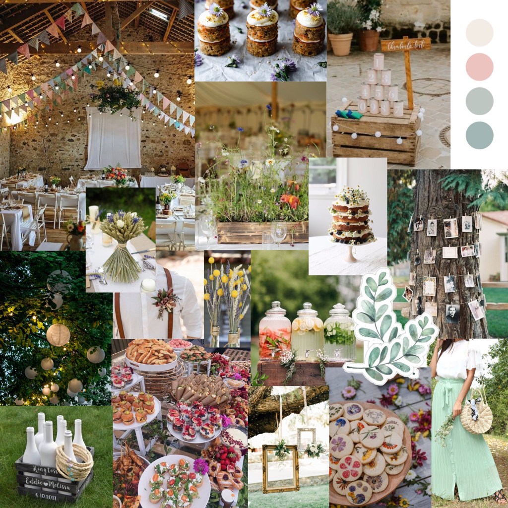 Mood board de la soirée 